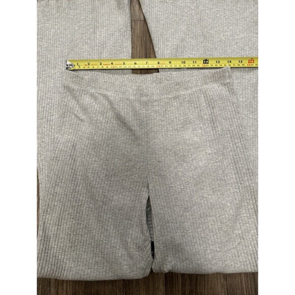 Aerie Ribbed Beloit Wide‎ Leg Pants Medium Gray - Picture 4 of 9